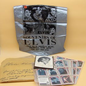 Elvis Presley Trading Cards / Newspapers / Clippings / Graceland Pamphlets