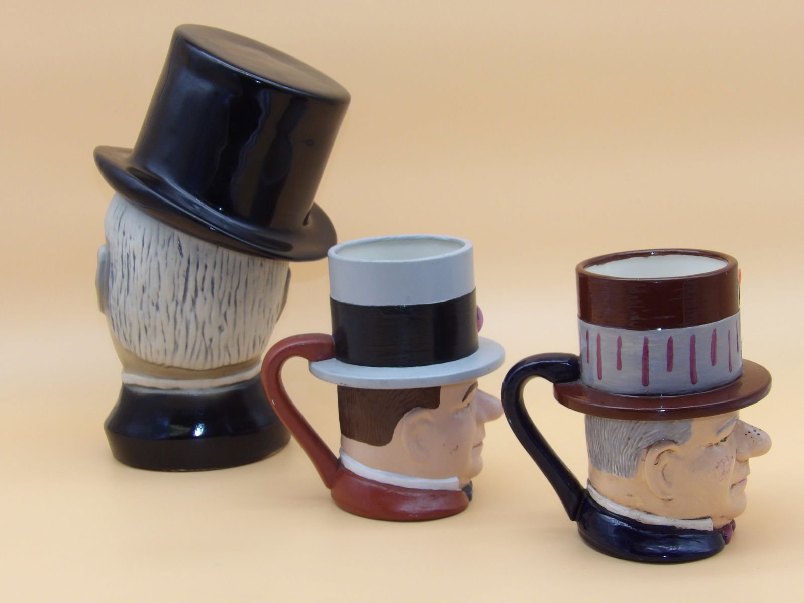 W.C. Fields Character Mugs (2) & Decanter - 2