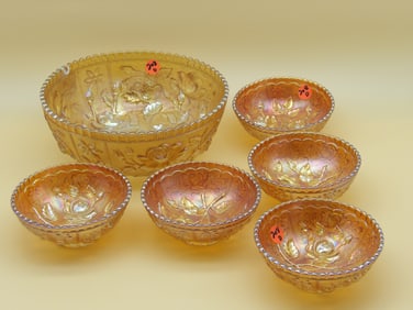 Imperial Open Rose 6pc Berry Bowl Set
