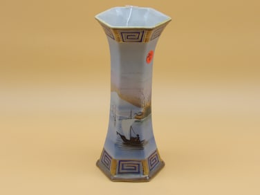Japanese Nippon "Sailing Boat" Vase