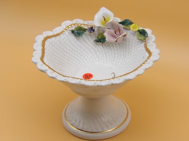 Italian Capodimonte-style Porcelain Fruit Bowl