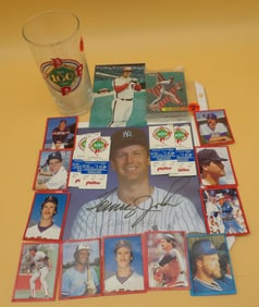 Baseball Lot - Tickets, Trading Cards, Photos, Glass, more