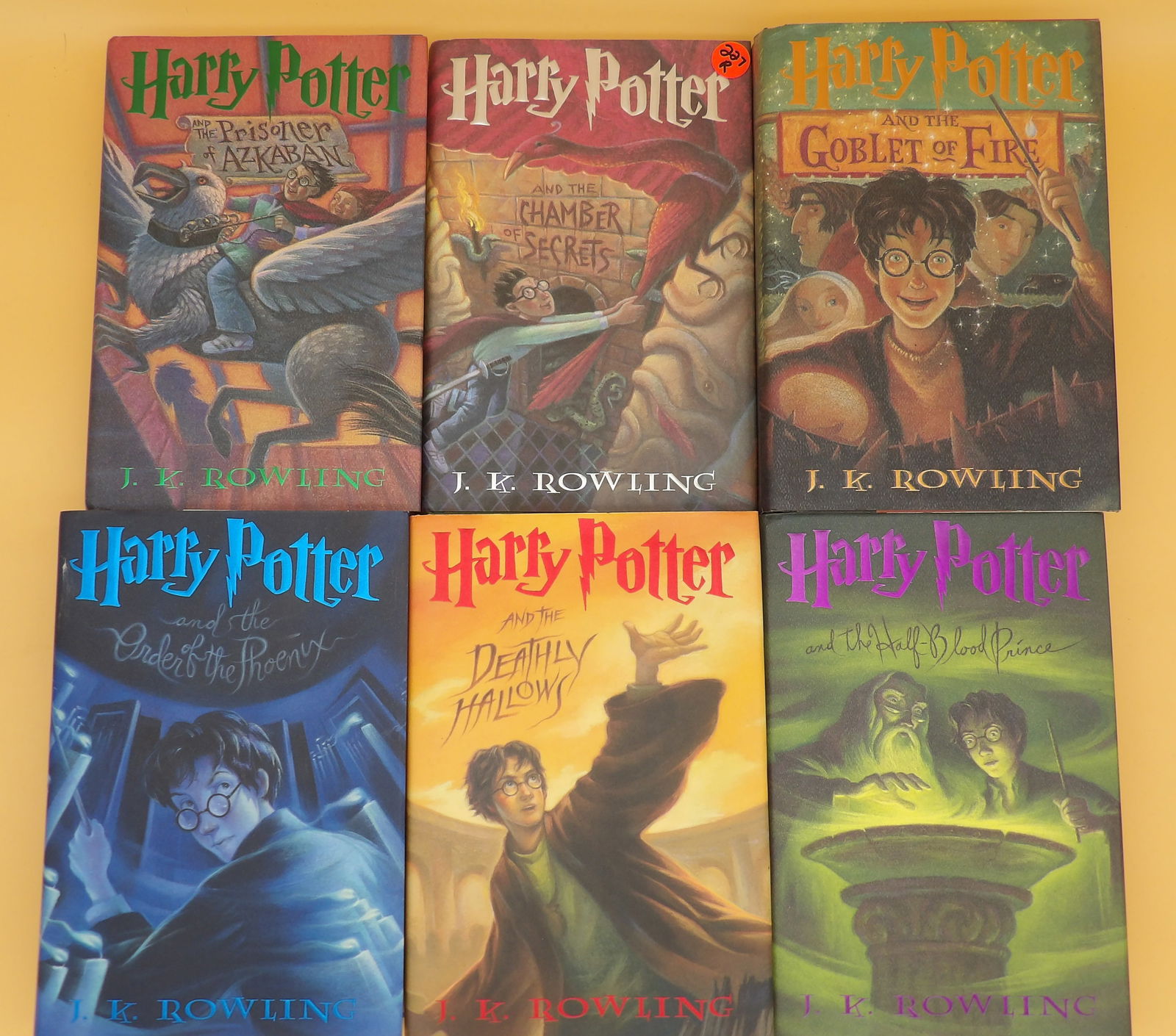 Harry Potter Hardcover Books (6): This magical lot of 6 Harry Potter hardcover books are mostly 1st American Editions and includes: "Chamber of Secrets", "Goblet of Fire", "Half Blood Prince", "Prisoner of Azkaban", "Order of The