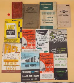 Automotive Vintage Pamphlets, Brochures, Salesman's Guides, etc 1920's-1970's (24 pcs)