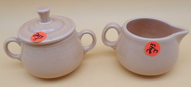 Fiesta Covered Sugar Bowl & Creamer