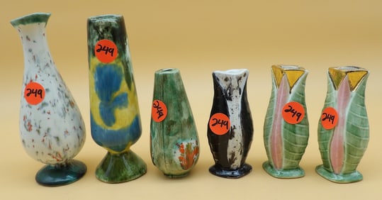 Hand Made Ceramic Bud Vases (6)