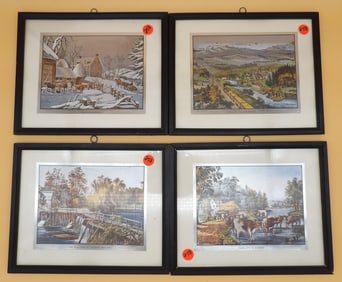 Currier & Ives Lithographs (4)