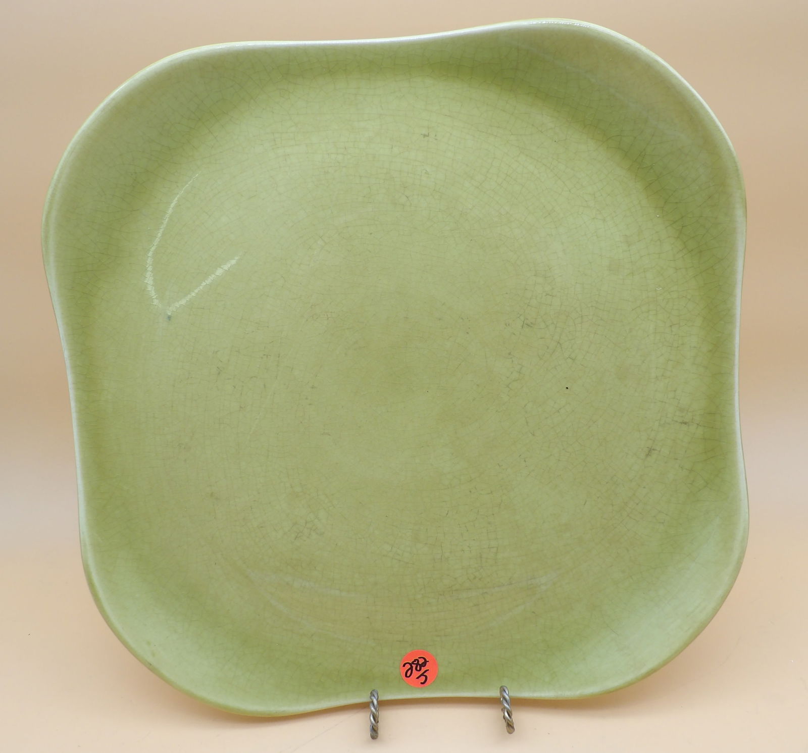 Russel Wright American Modern Square Chop Plate / Platter: This vintage Russel Wright American Modern square chop plate / platter is vintage from the 1930's-1950's. Measures 13"