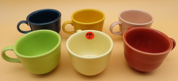 Fiestaware Tea Cups (6)