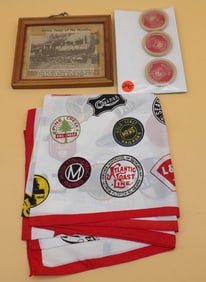 Railroad Lot - Milk Caps, Handkerchief, Casey Jones