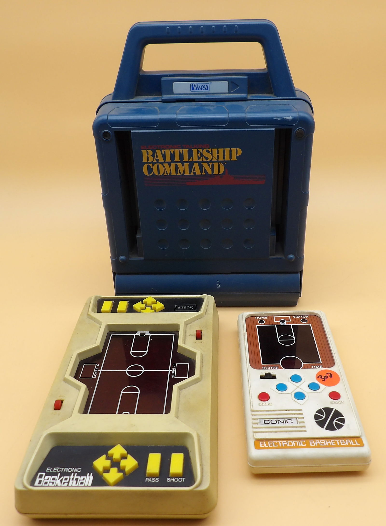Electronic Talking Battleship Command, Conic & Sears Electronic Basketball (1 of 4)