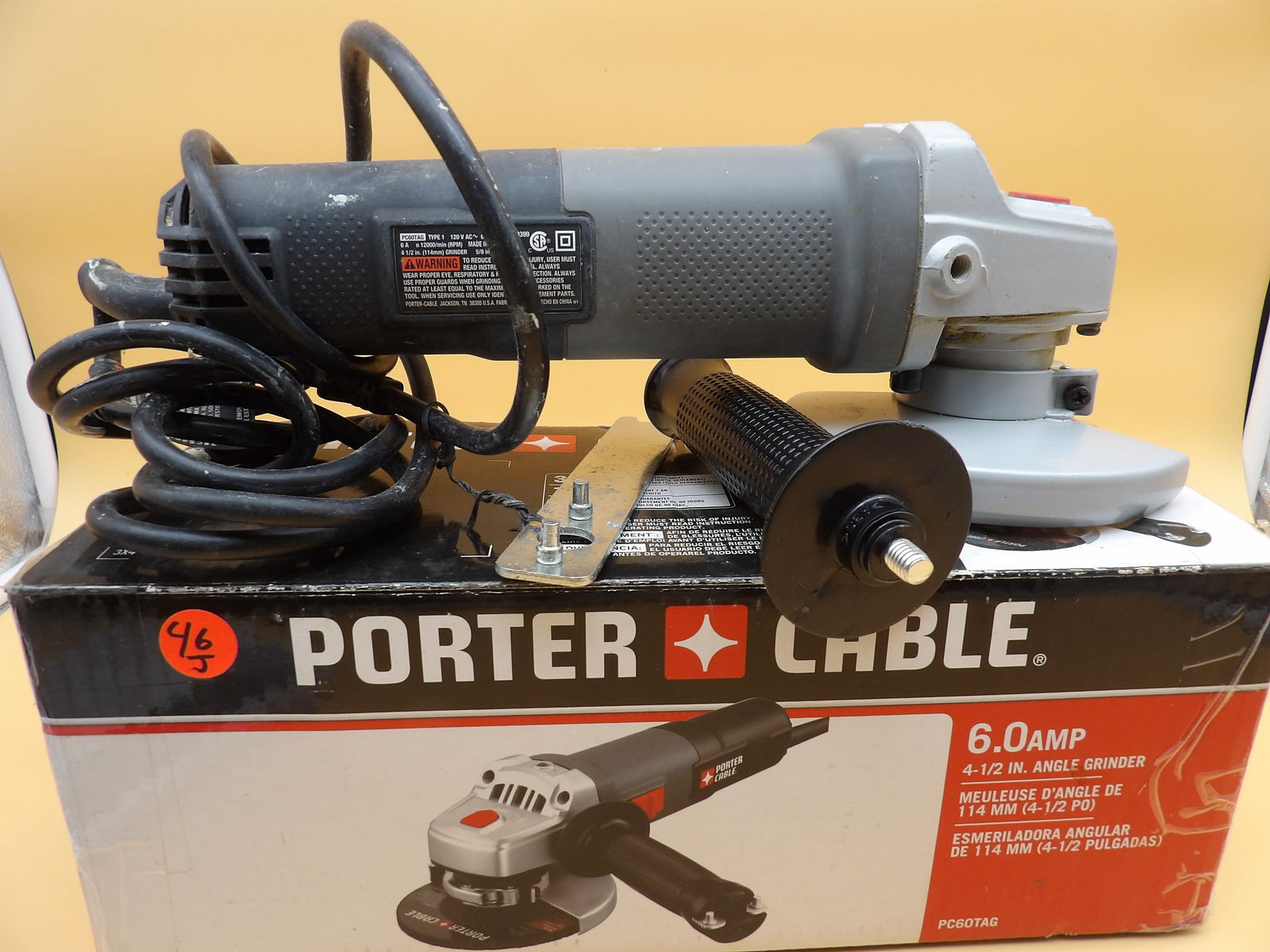 Porter Cable 6 Amp Angle Grinder - 2