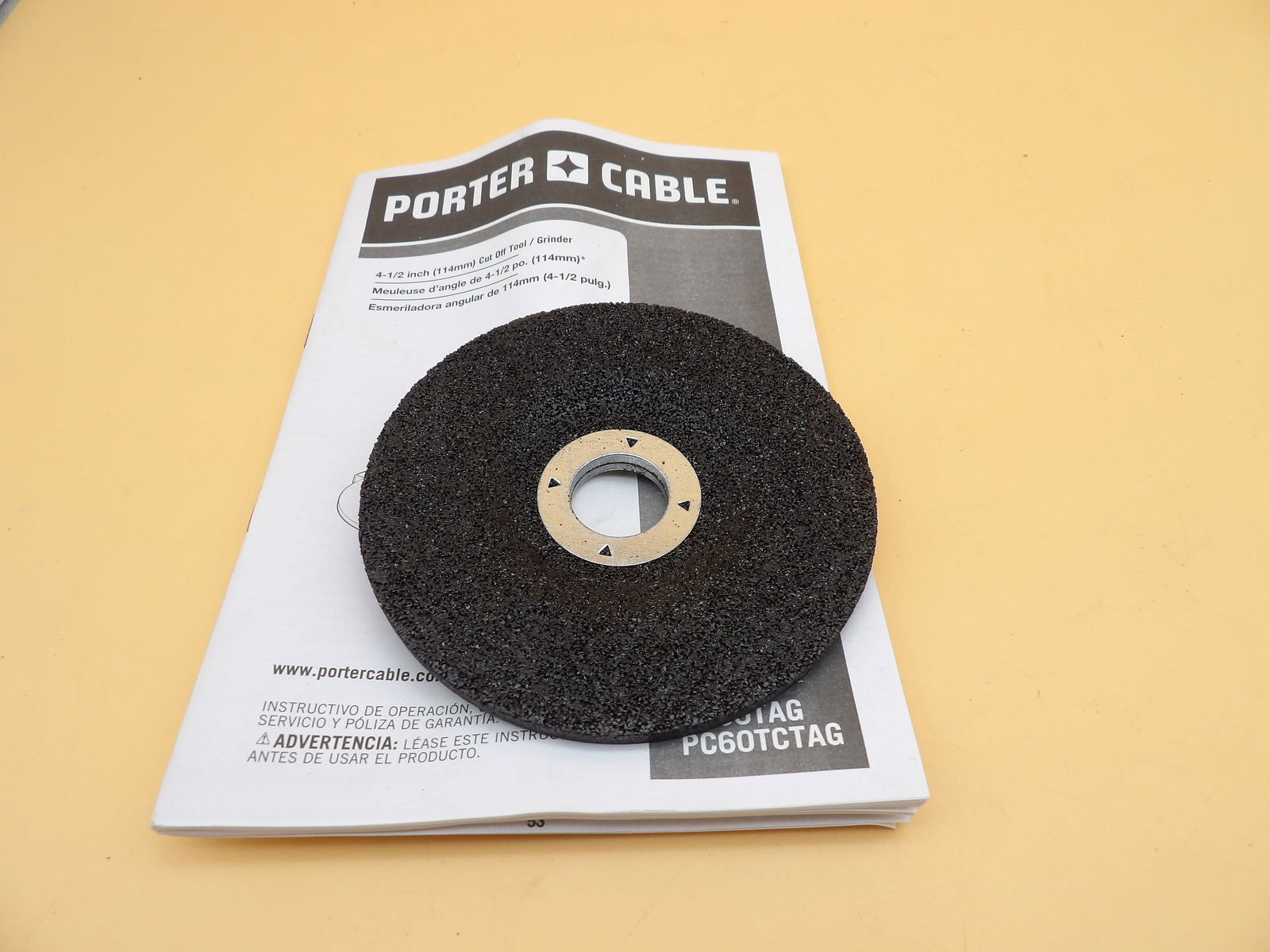 Porter Cable 6 Amp Angle Grinder - 4