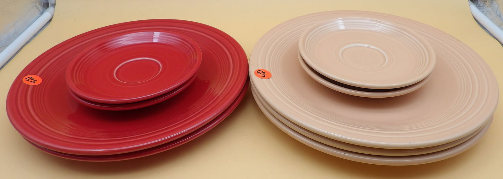 Fiestaware Dinner Plates (5) and Saucer Plates (4) (1 of 5)
