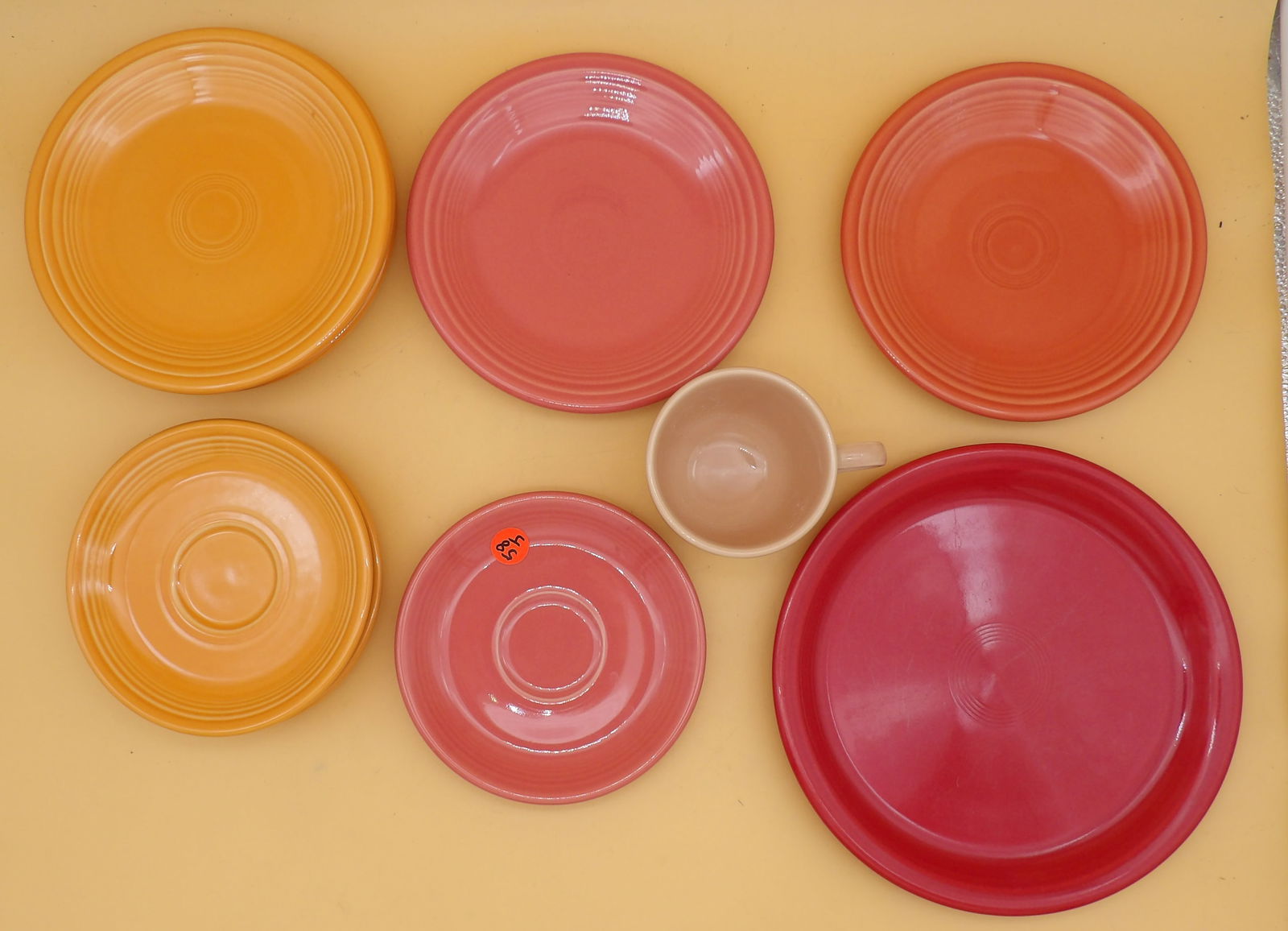 Fiestaware Plates, Saucers, Coffee Cup (12 pcs) (1 of 4)