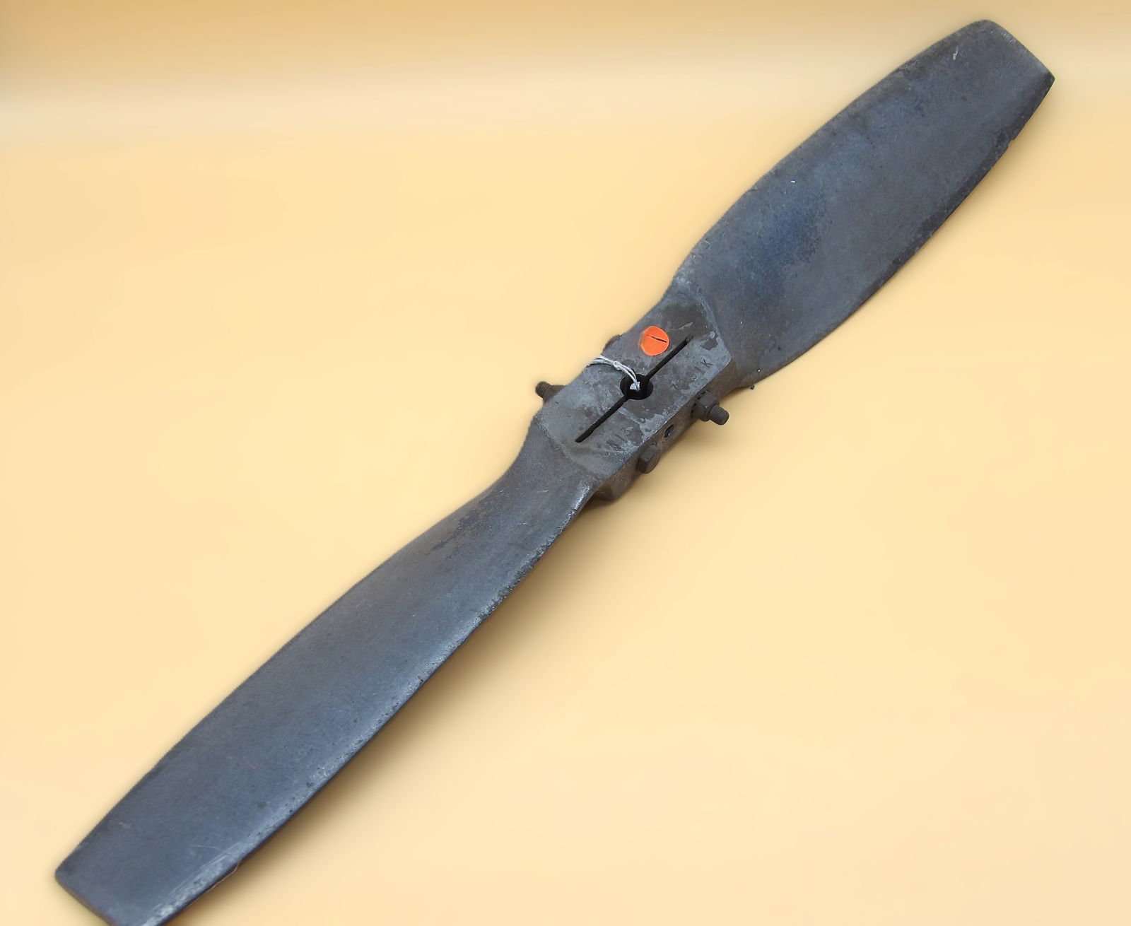 Vintage Steel Airplane Propeller: This vintage steel airplane propeller measures 27.5" x 3.5" - great for decoration or craft!