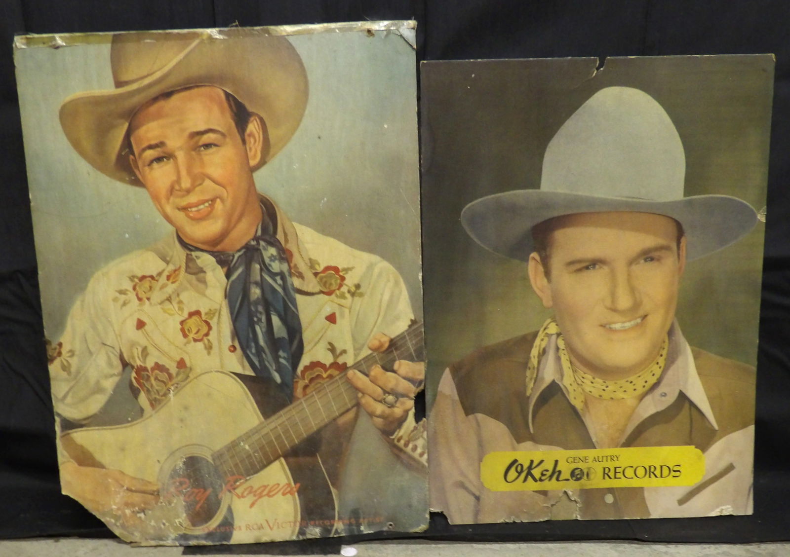 Okeh Records Gene Autry & Roy Rogers Advertising Posters (1 of 3)