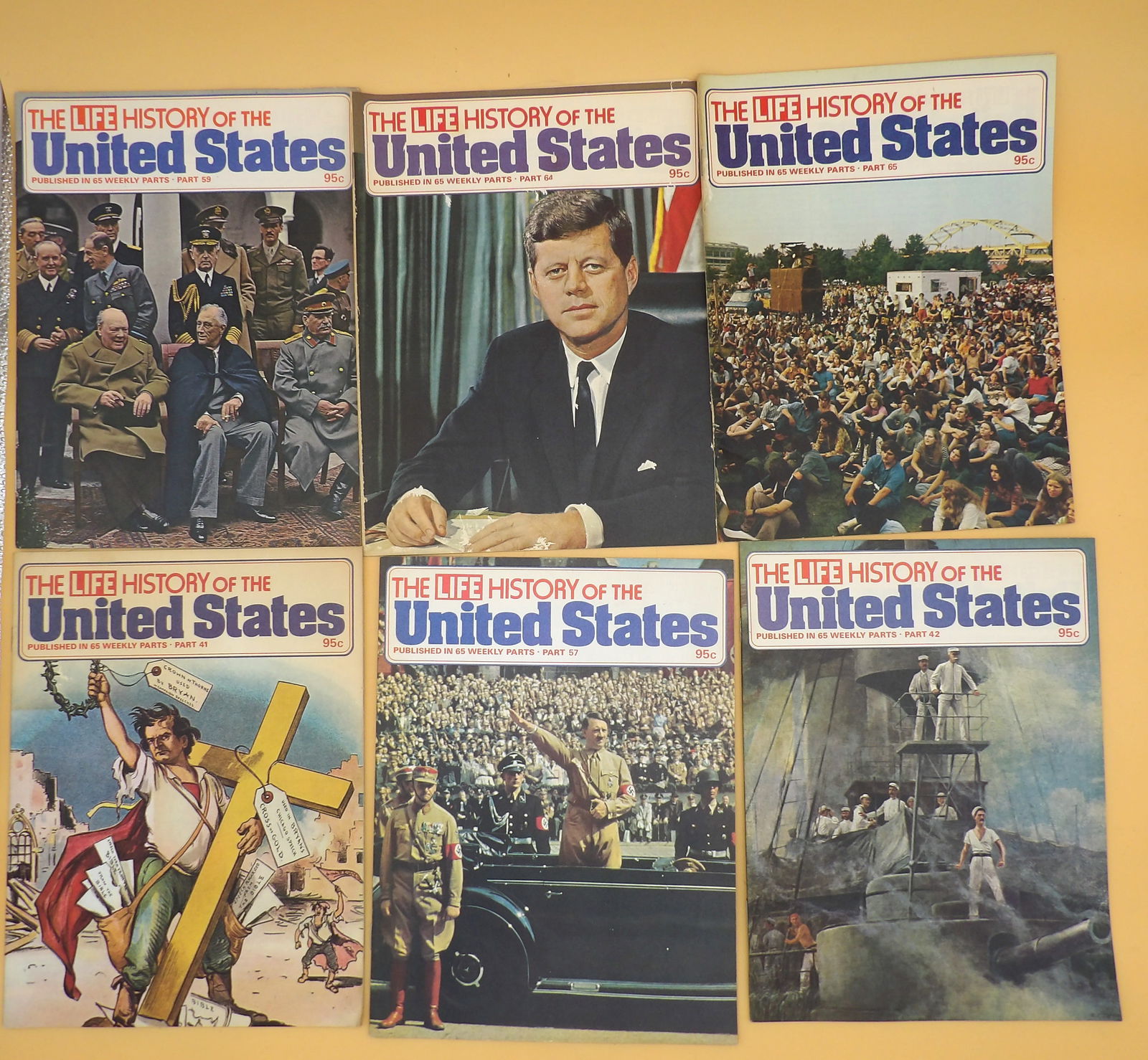 LIFE History of The United States (26 issues): This collection includes 26 issues of LIFE magazine's 'History of The United States' - covering significant moments in America's rich history and their impact around the world. Covers feature WWII,