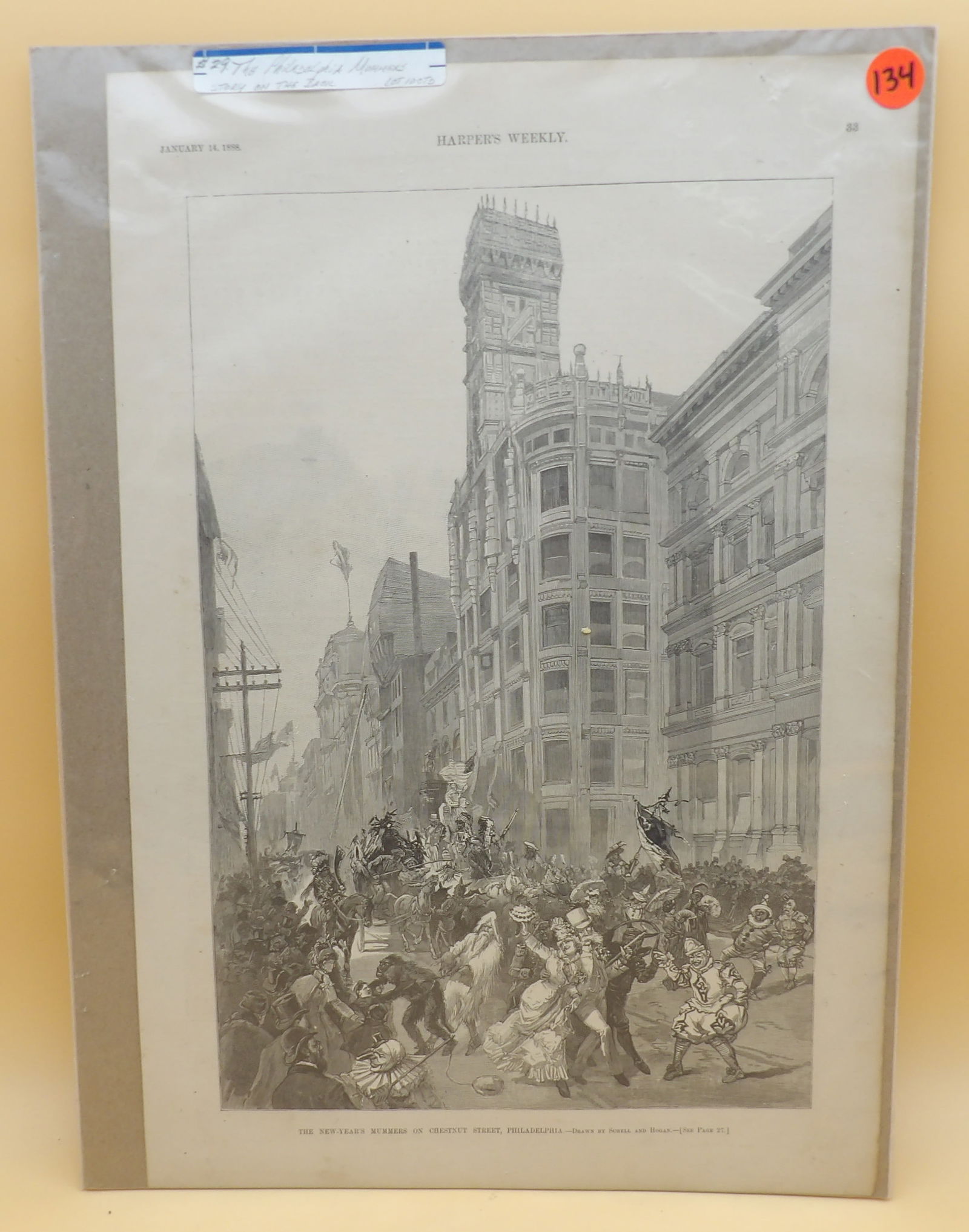Harper's Weekly Mummer's Parade Art (1 of 3)
