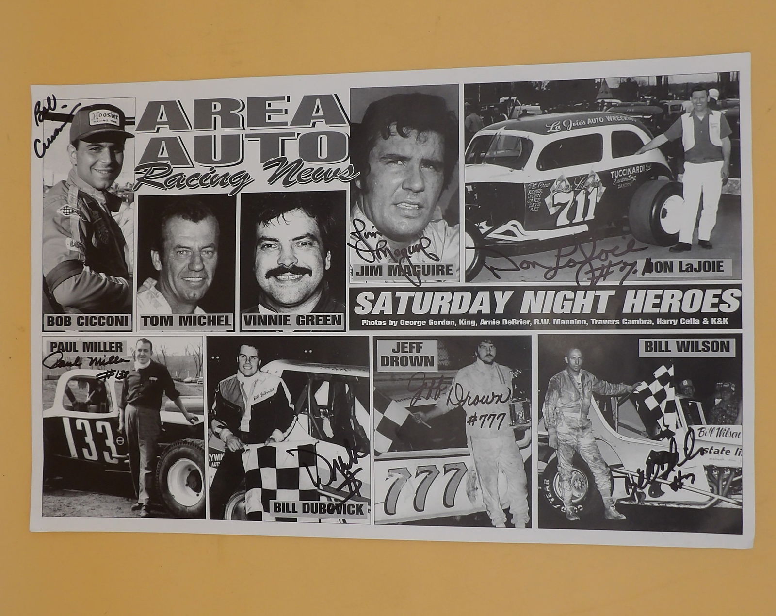 Autographed Racing Posters (4) - 6