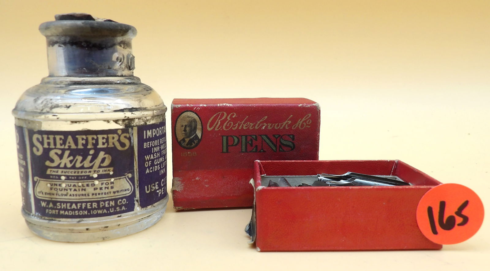Esterbrook Pen Nibs/Tips and Sheaffer's Skrip Ink Well (1 of 5)