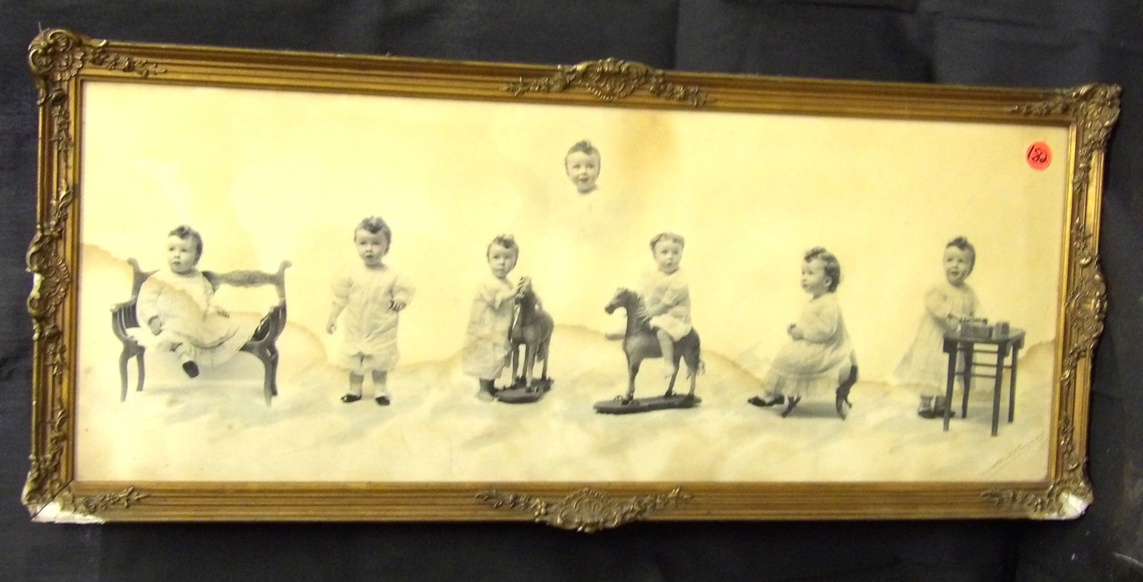 Antique Framed Baby Picture (1 of 1)