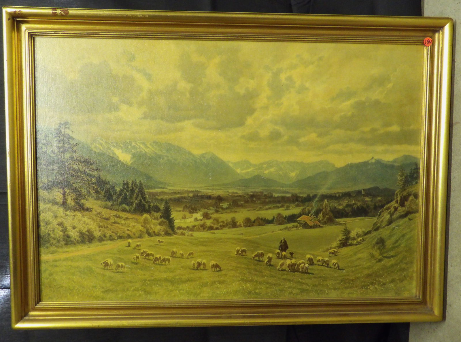 "Mountain Mist" Framed Art Print: This framed art print of "Mountain Mist" by Wijmer measures 38" x 28".