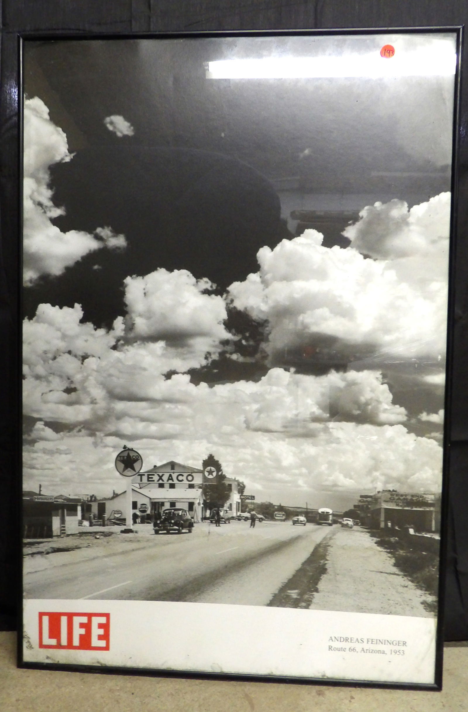 Route 66 Texaco Station Framed Print from LIFE: This LIFE framed print depicts a Texaco Station on famous Route 66 in Arizona 1953 (36" x 24"). NOTE: NO SHIPPING ON THIS ITEM