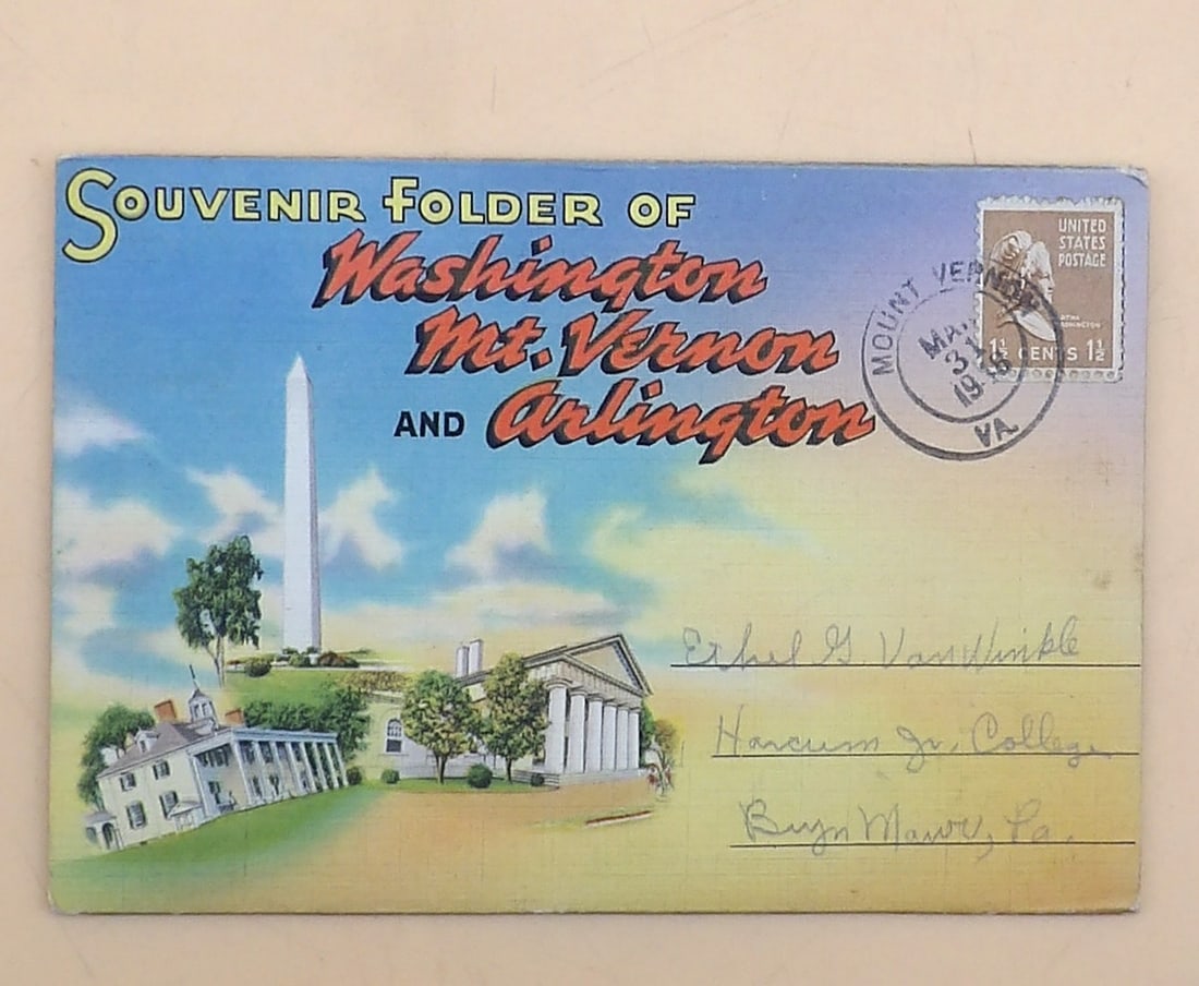 Souvenir Washington Folder, Liberty Bell Hand Fan, Great Seal Coin Bank, and Congress Playing Cards (1 of 7)