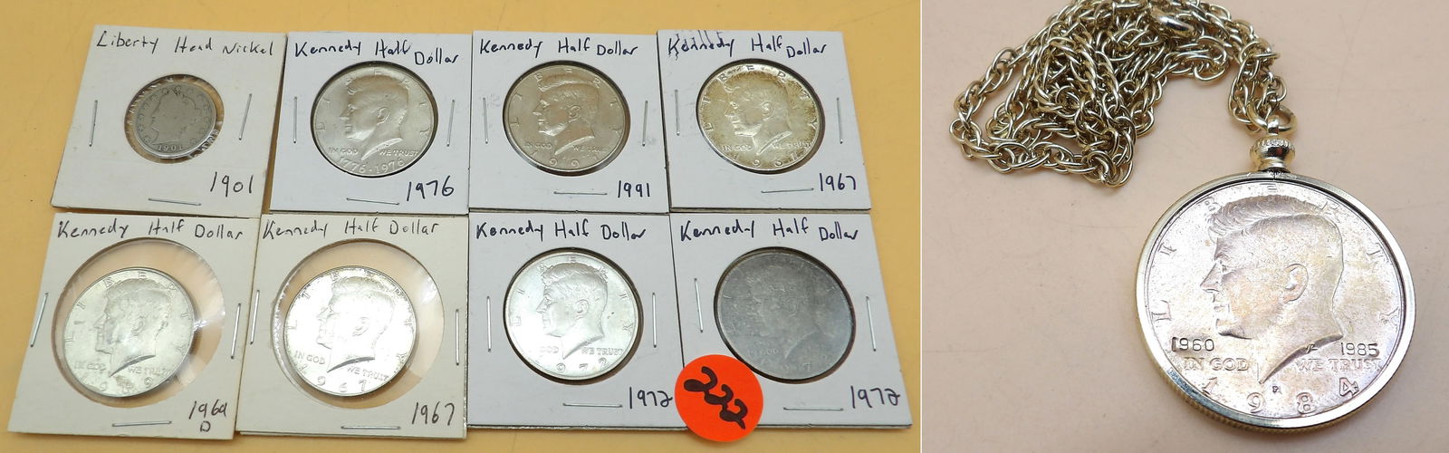 Kennedy Half Dollar & Liberty Head Nickle Lot (9 pcs) (1 of 5)