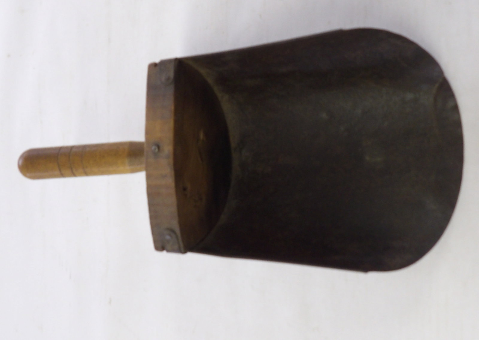 Antique Primitive Barn Scoop: This antique barn scoop was often used to scoop grain and feed on a farm. Measures approx. 10.5"