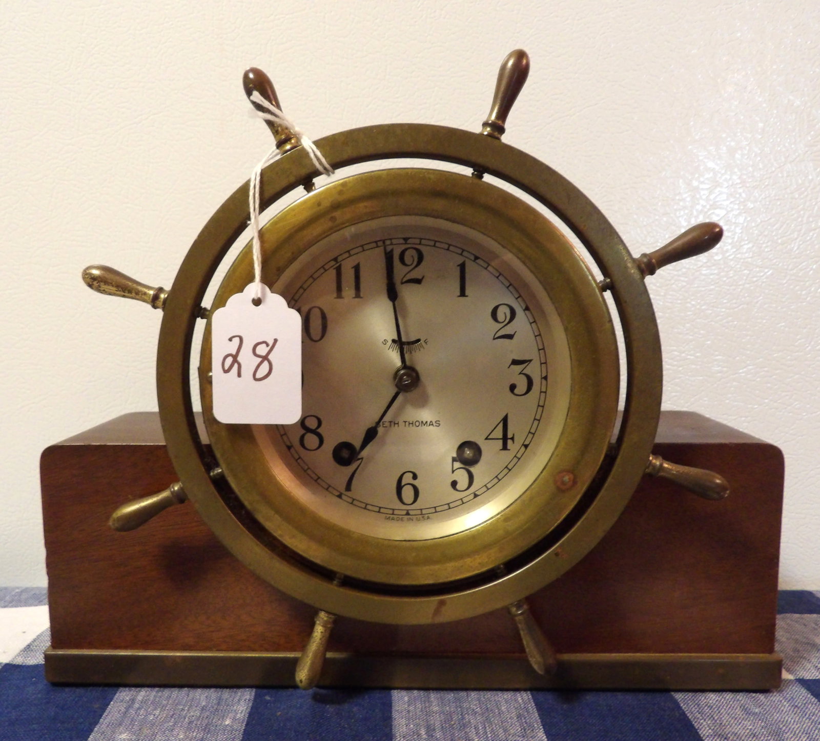 Seth Thomas "Helmsman" Shipwheel Mantel Clock (1 of 3)