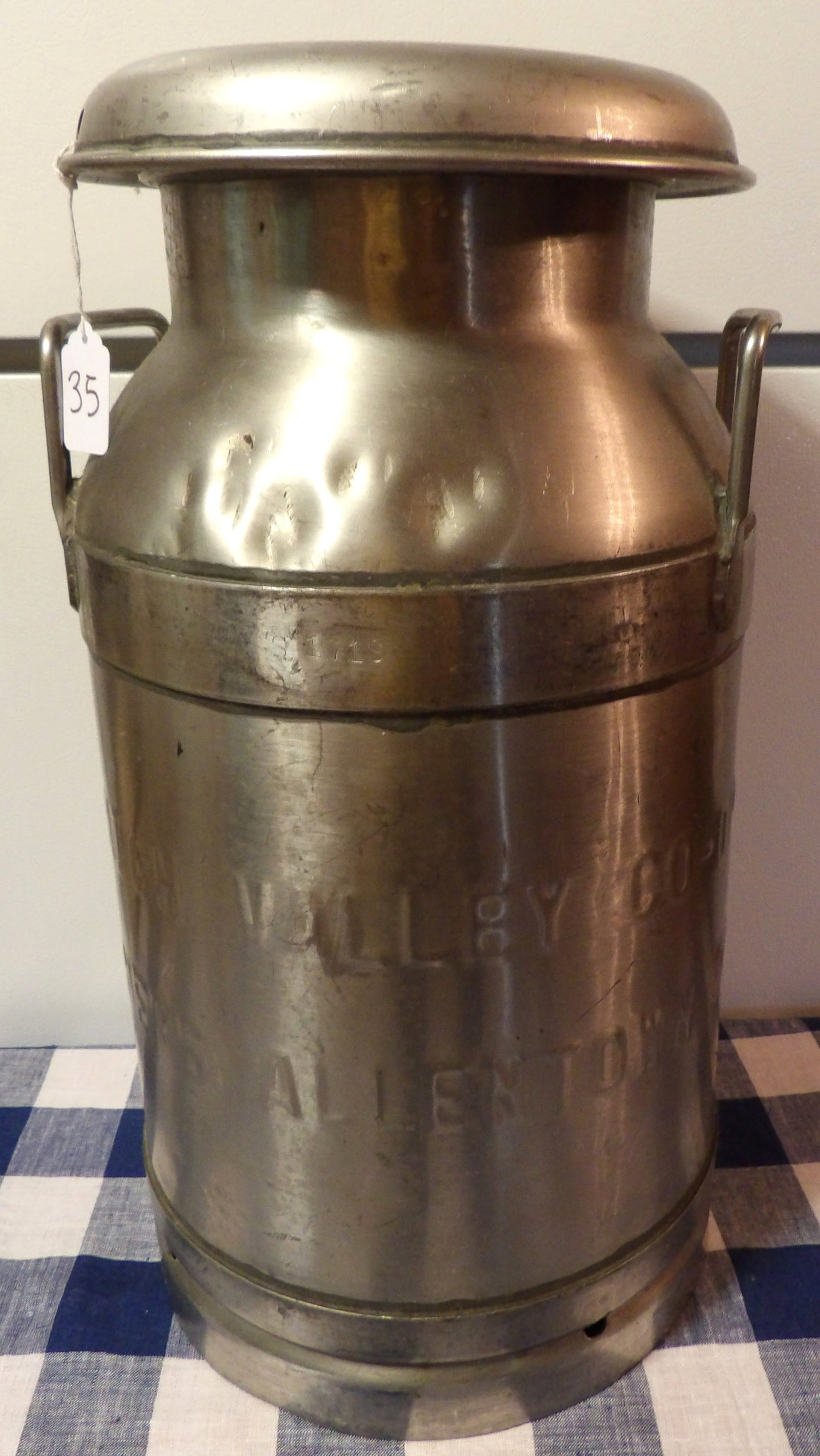 Lehigh Valley Farmers Co-op Metal Milk Jug (1 of 3)