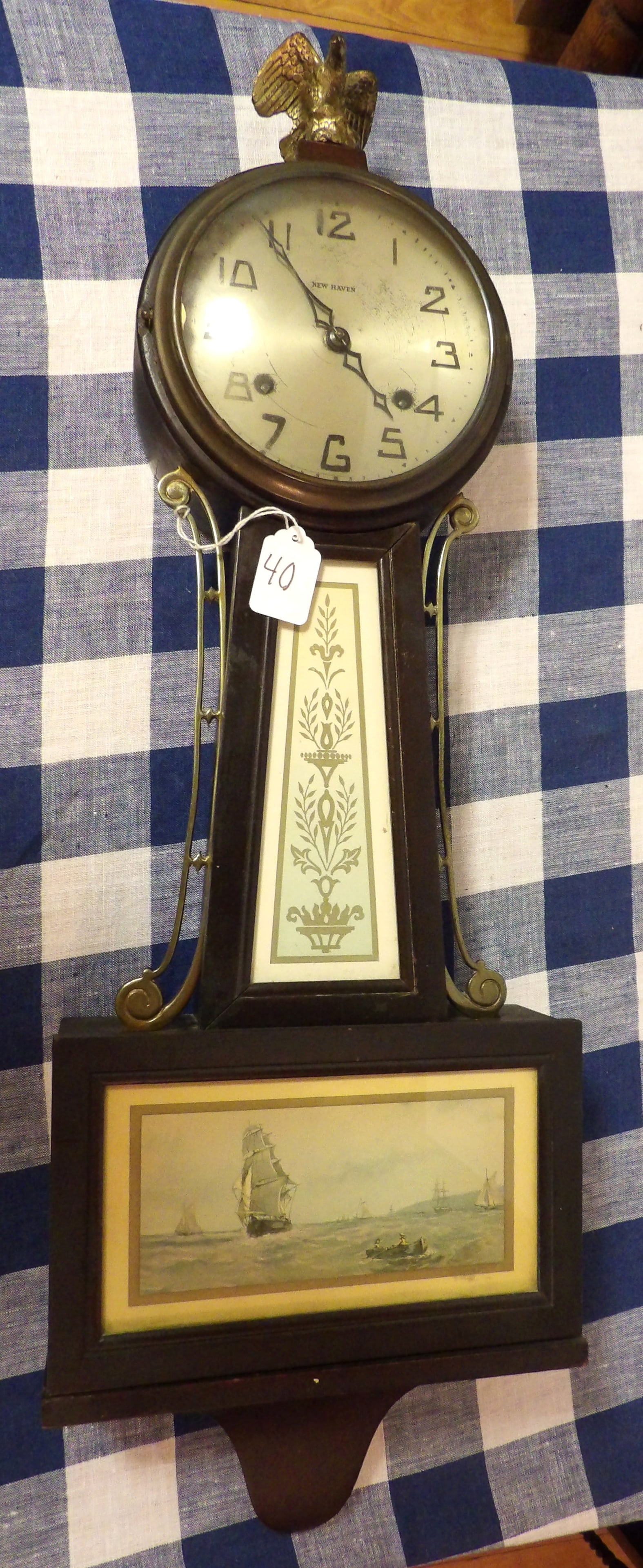New Haven Banjo Style Wall Clock (1 of 3)