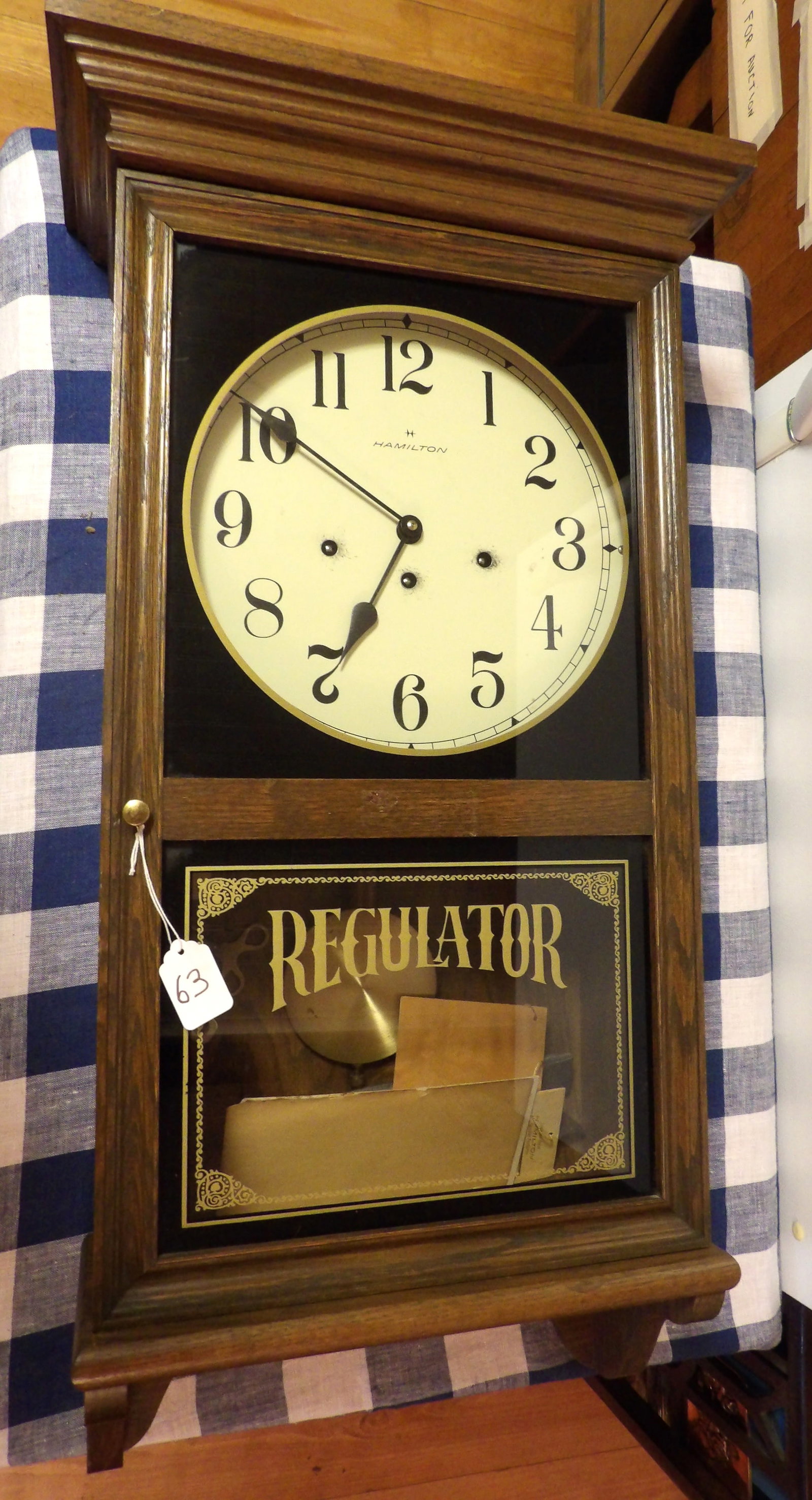 Hamilton "Station Master" Regulator Wall Clock (1 of 3)