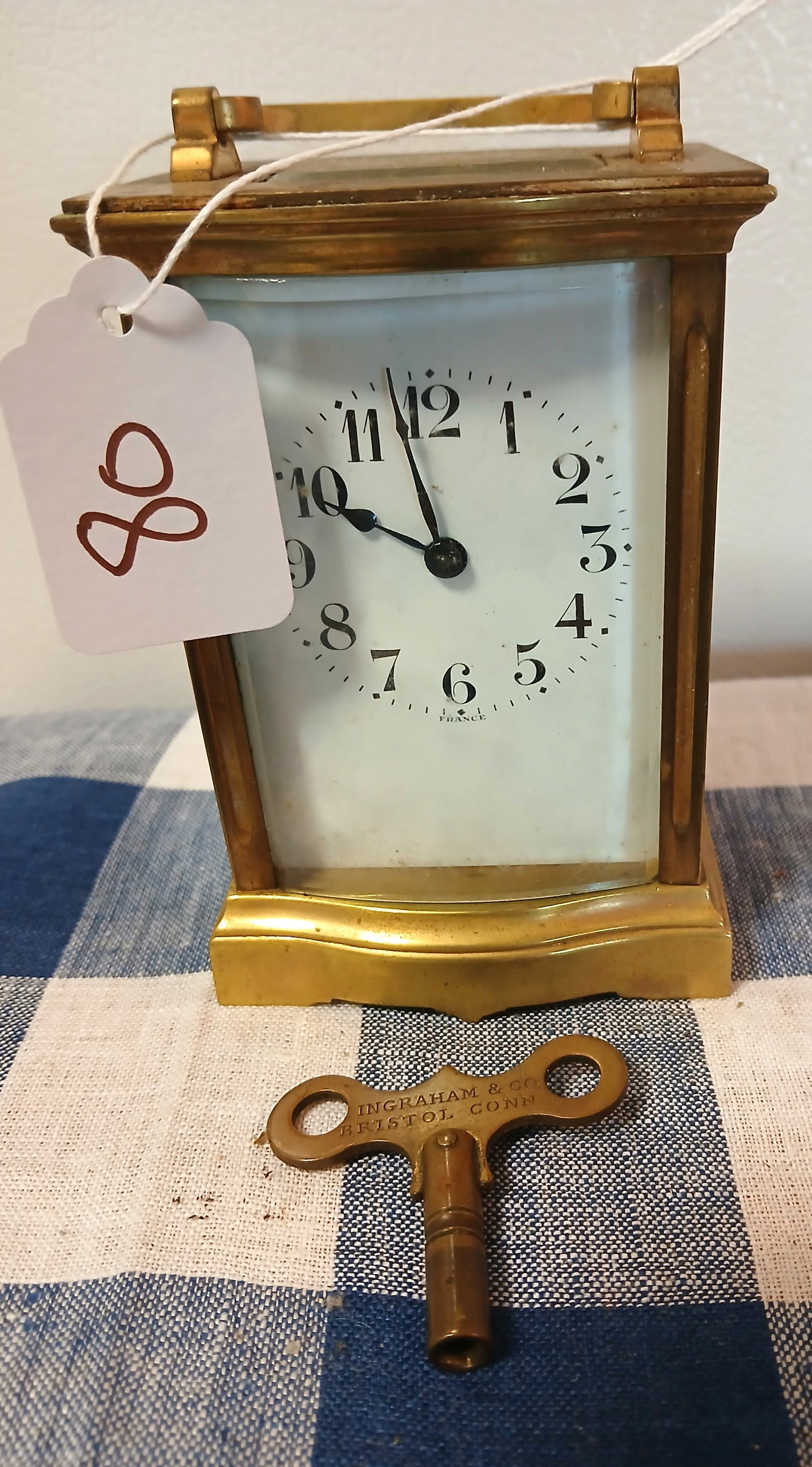 Ingraham Brass Carriage Clock (1 of 3)