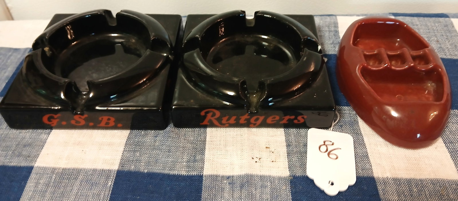 Porcelain Ashtrays (3) (1 of 3)