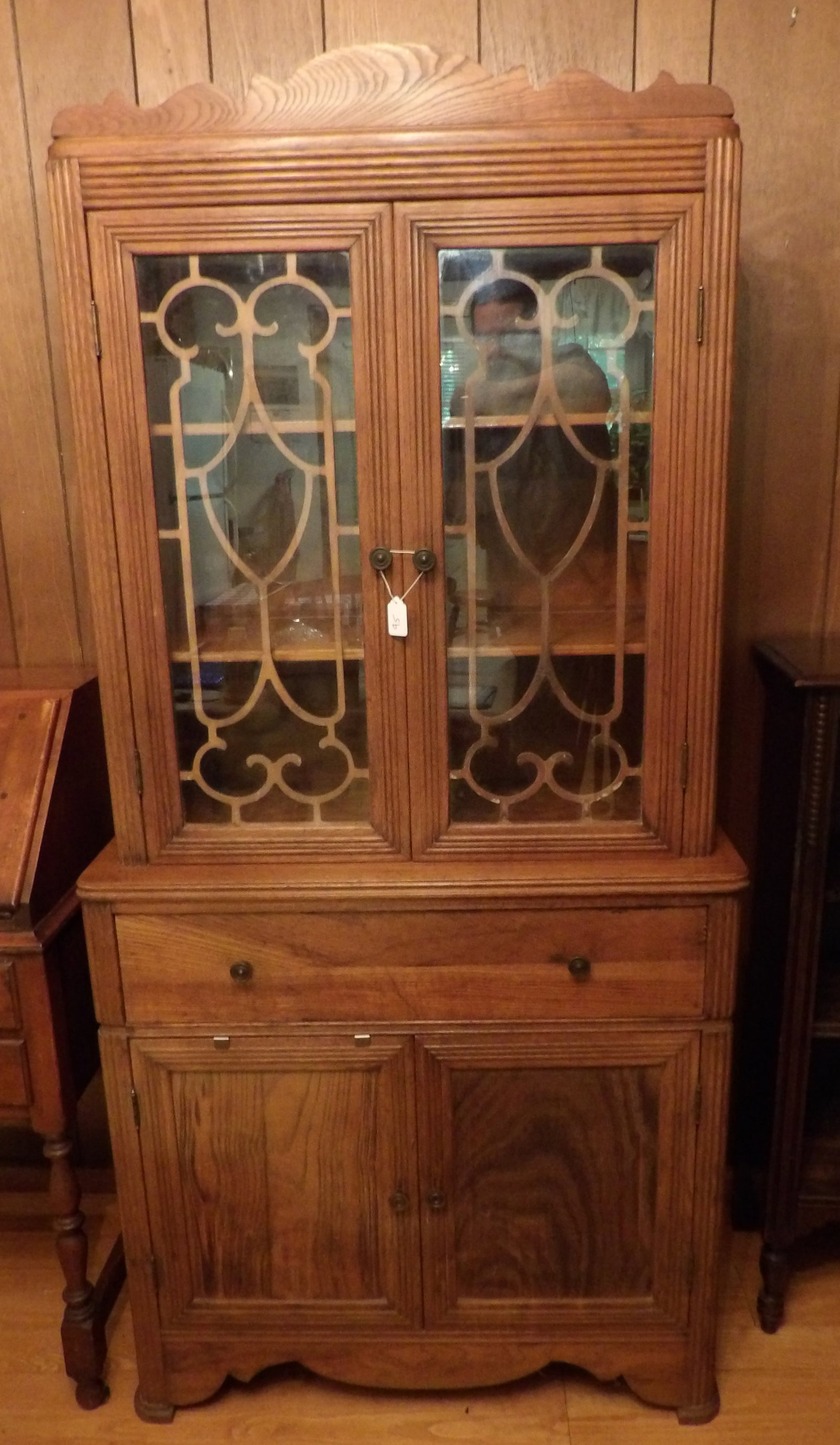 Wooden China Hutch Cabinet (1 of 1)