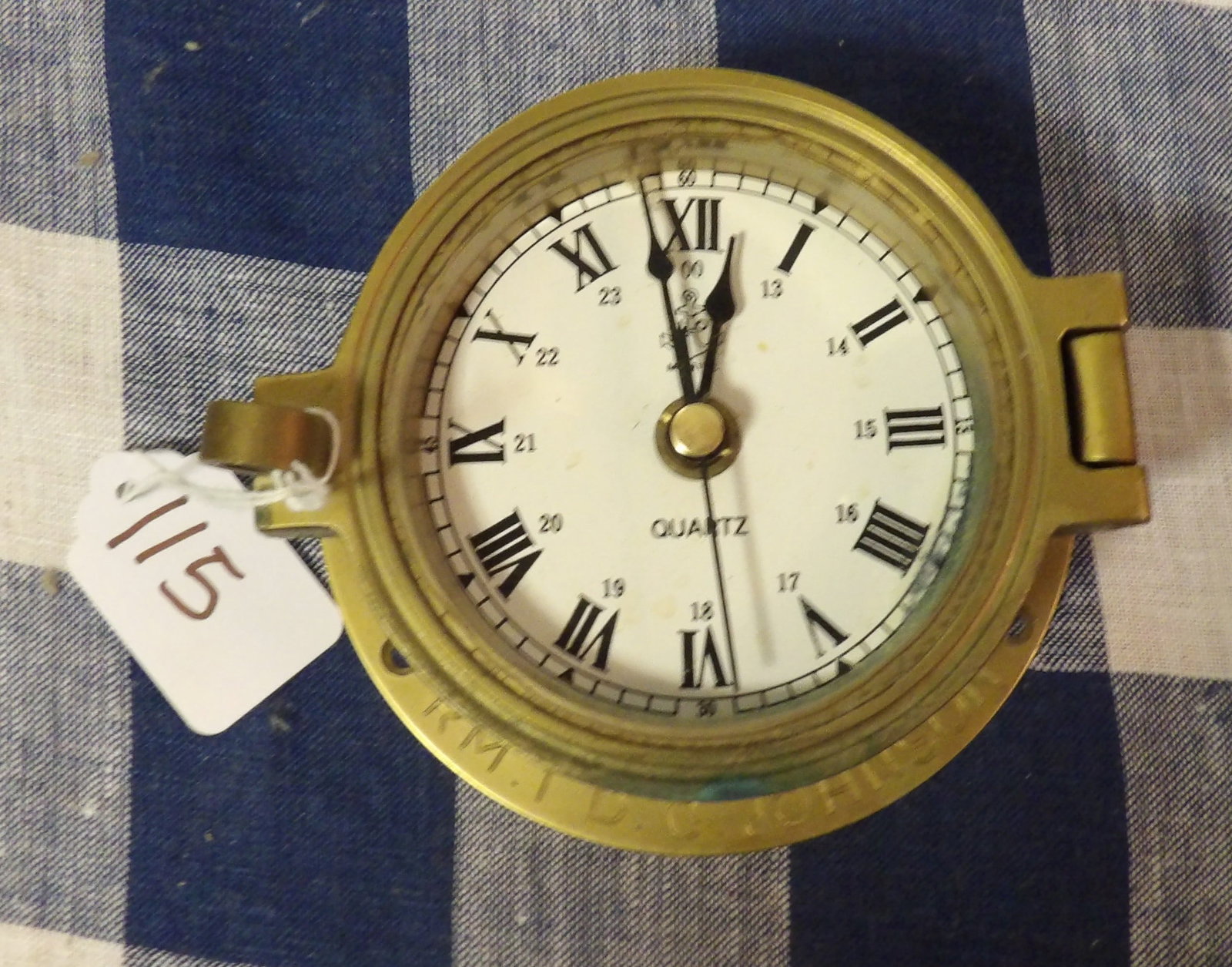 Median Brass Porthole Clock (1 of 2)
