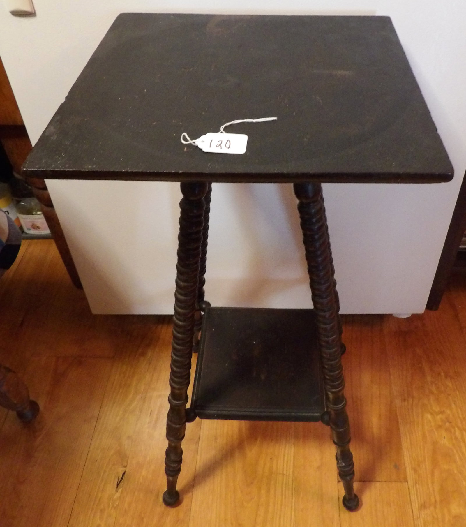Wood Parlor Table: This wooden parlor table measures 29" x 14" x 14" *NO SHIPPING AVAILABLE FOR THIS ITEM - PICK UP ONLY