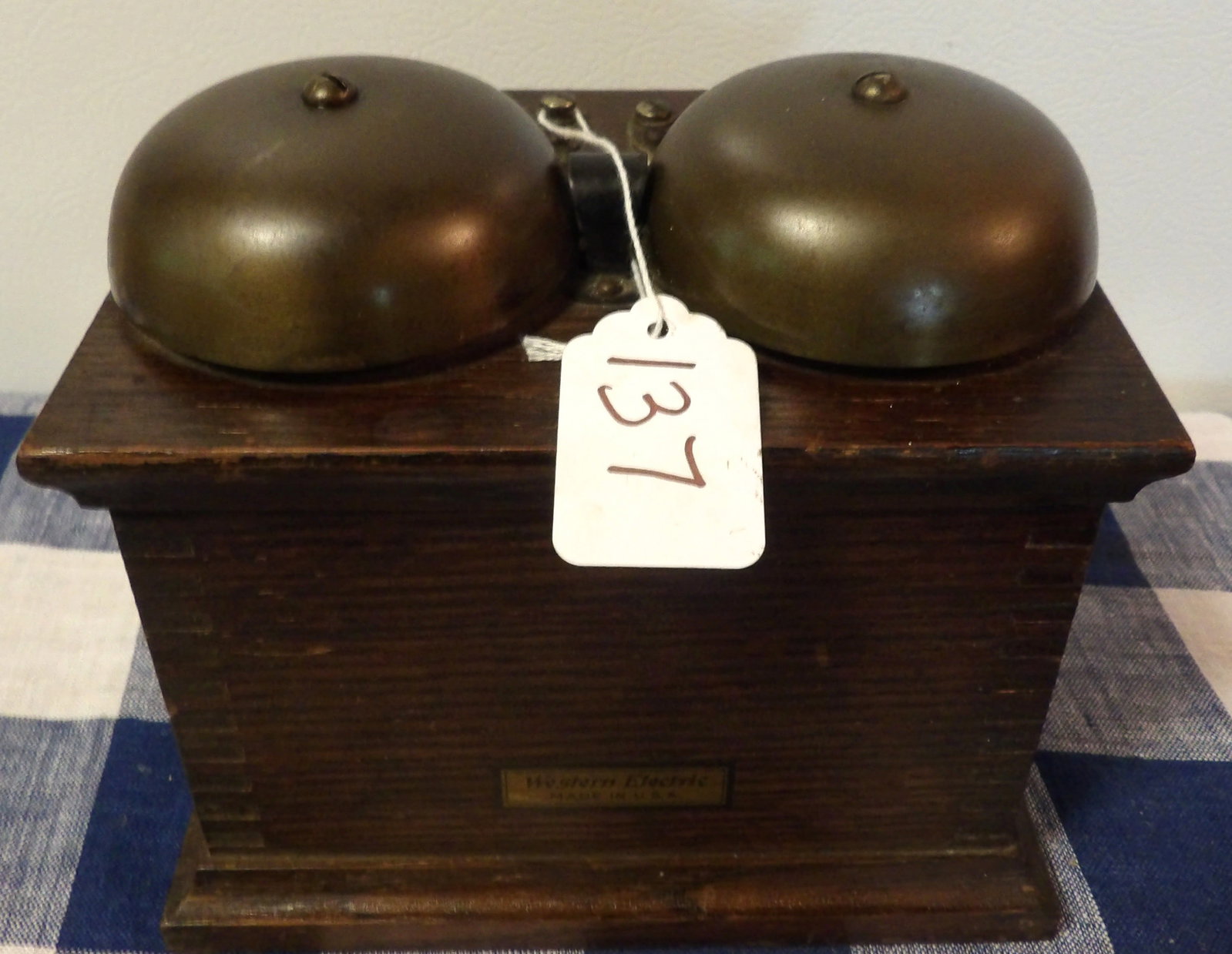 Western Electric Double Bell Telephone Ringer Box (1 of 2)
