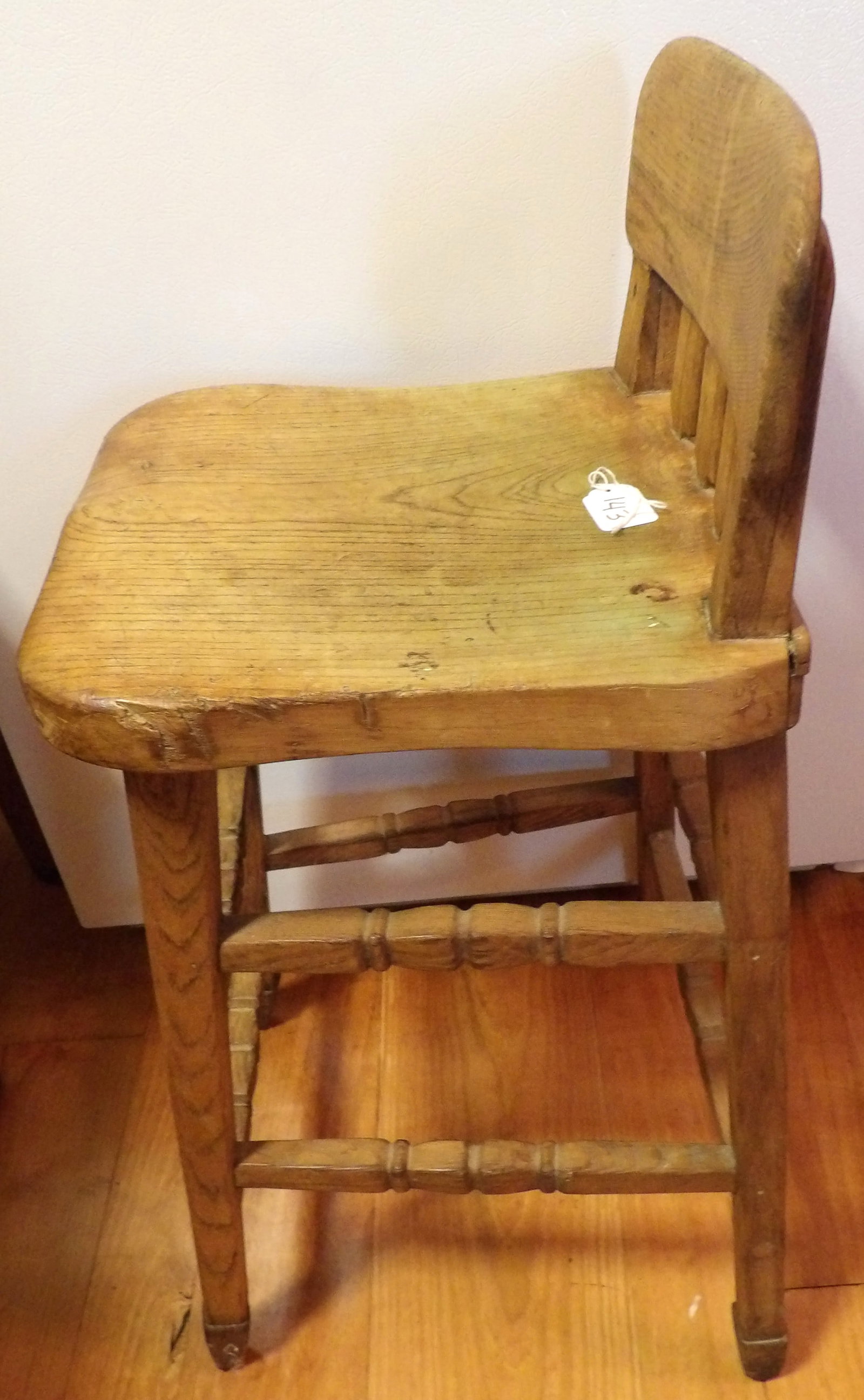 Rustic Stool w/ Backrest - 2