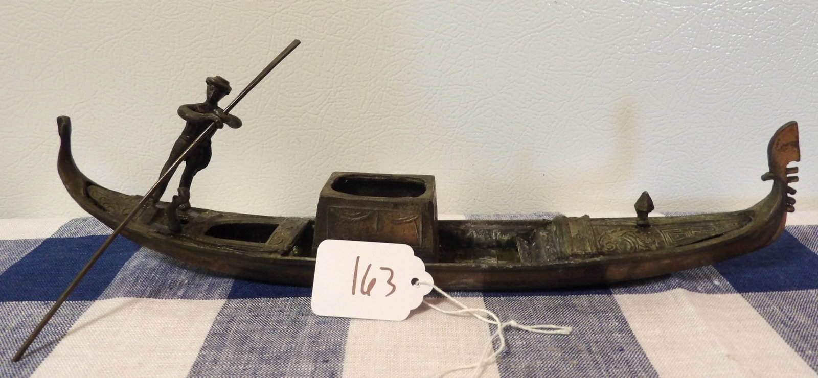 Bronze Gondola Inkwell (1 of 2)