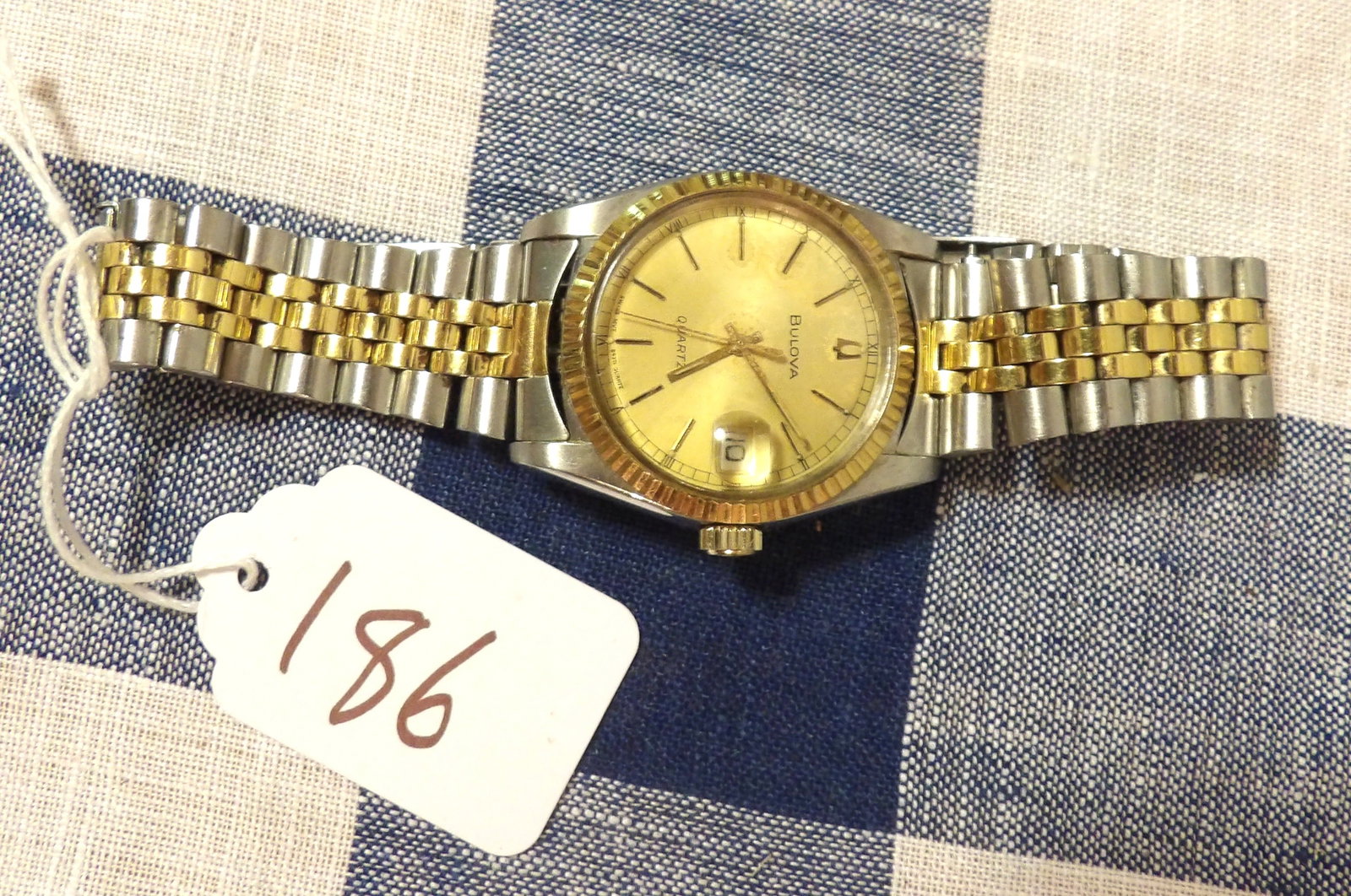 Bulova Super Seville Quartz Watch: This Bulova Super Seville Quartz Watch measures 2.5" x 2.5"