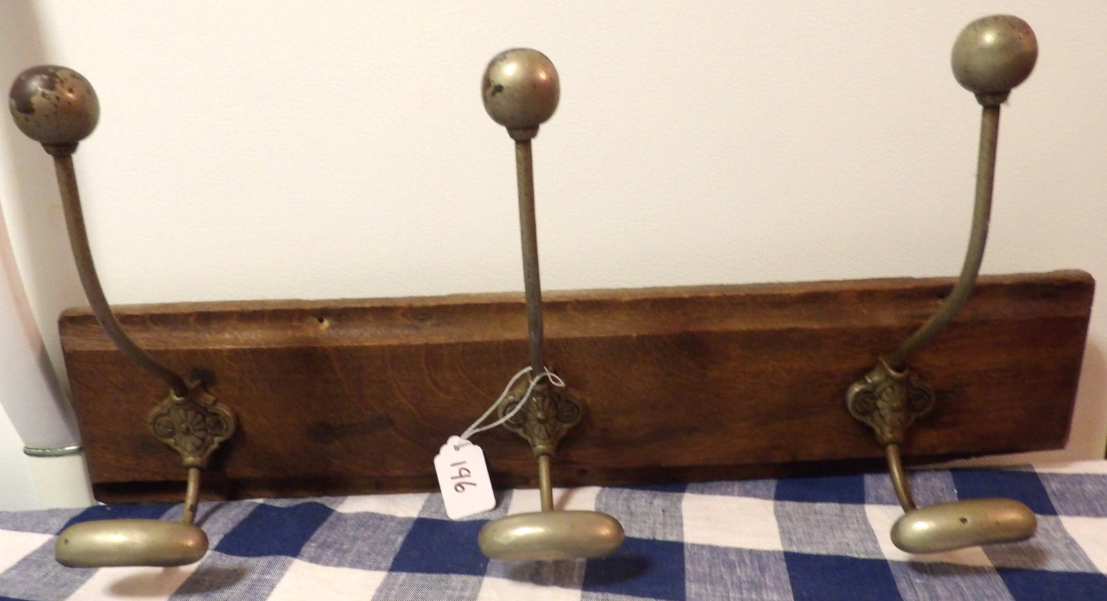 Antique Wall Mounted Coat Rack (1 of 1)