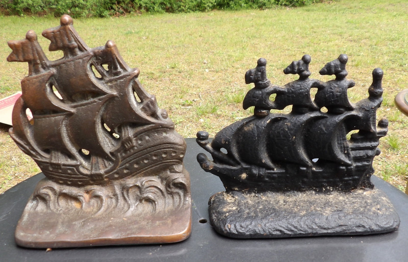 Cast Iron Ship Bookends (2) (1 of 1)