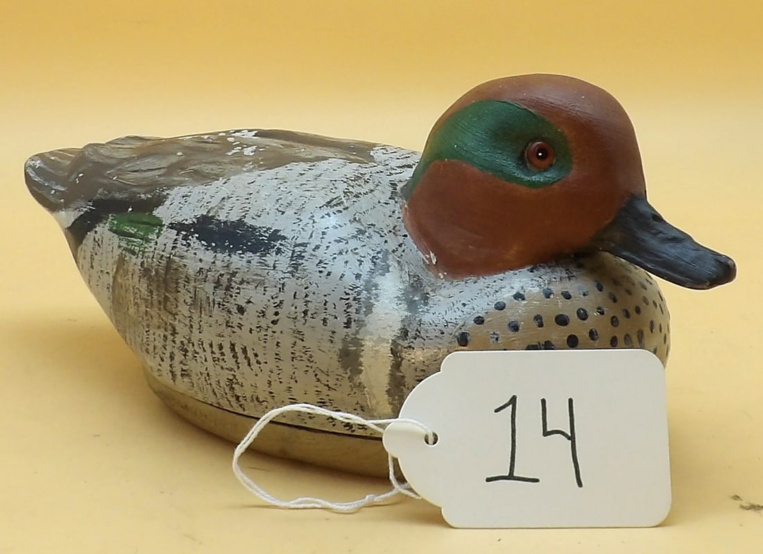 "Teal" Metzger Wood Duck Decoy (1 of 4)