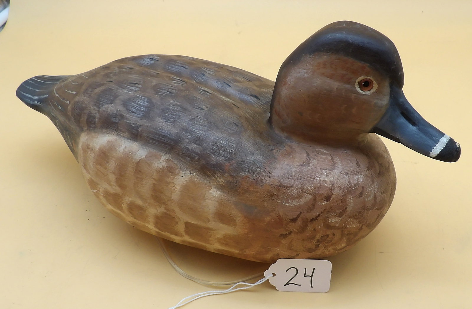"Redhed Hen" Metzger Wood Duck Decoy (1 of 3)