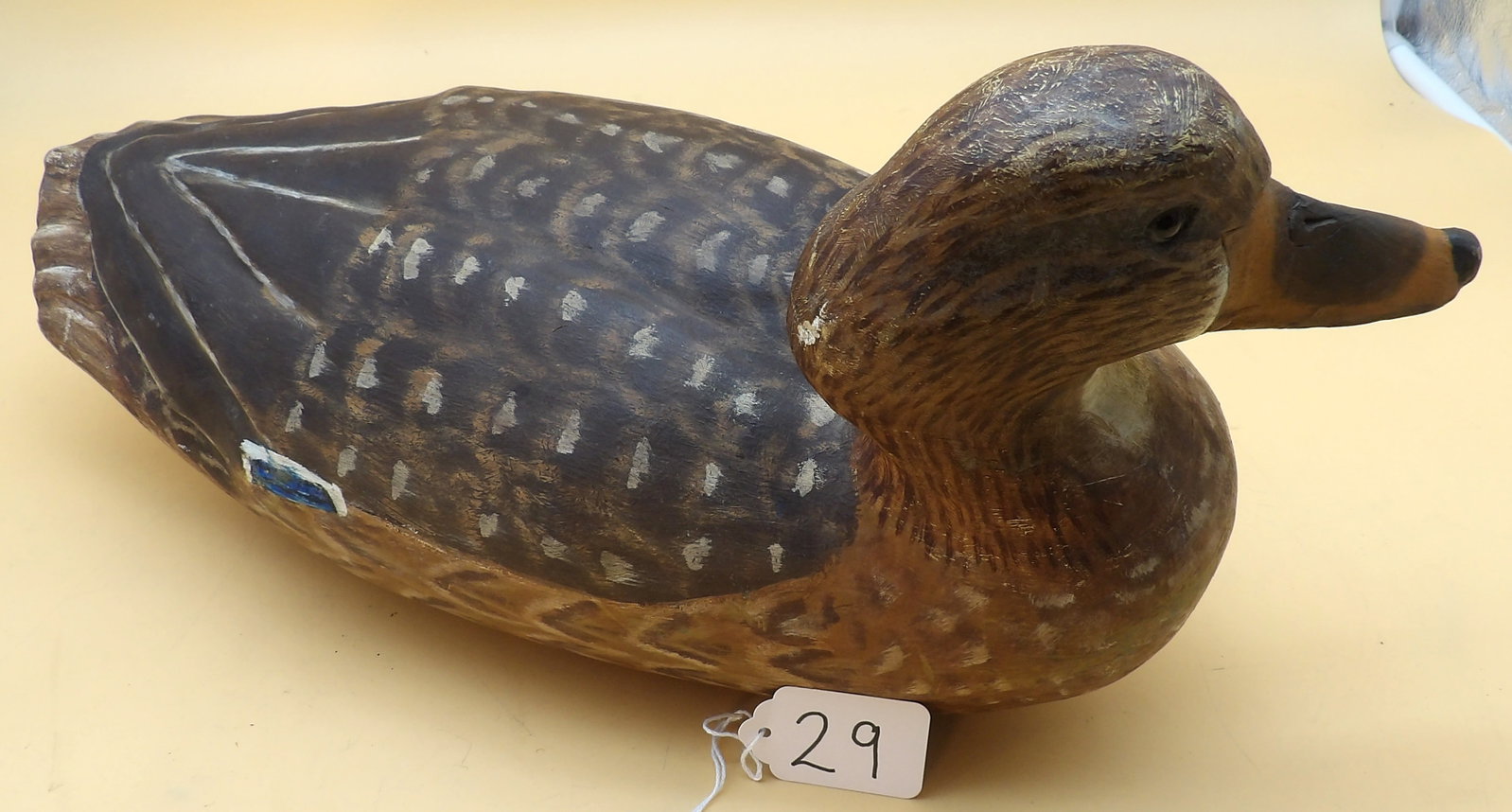 "Shoveler Hen" Metzger Wood Duck Decoy (1 of 4)