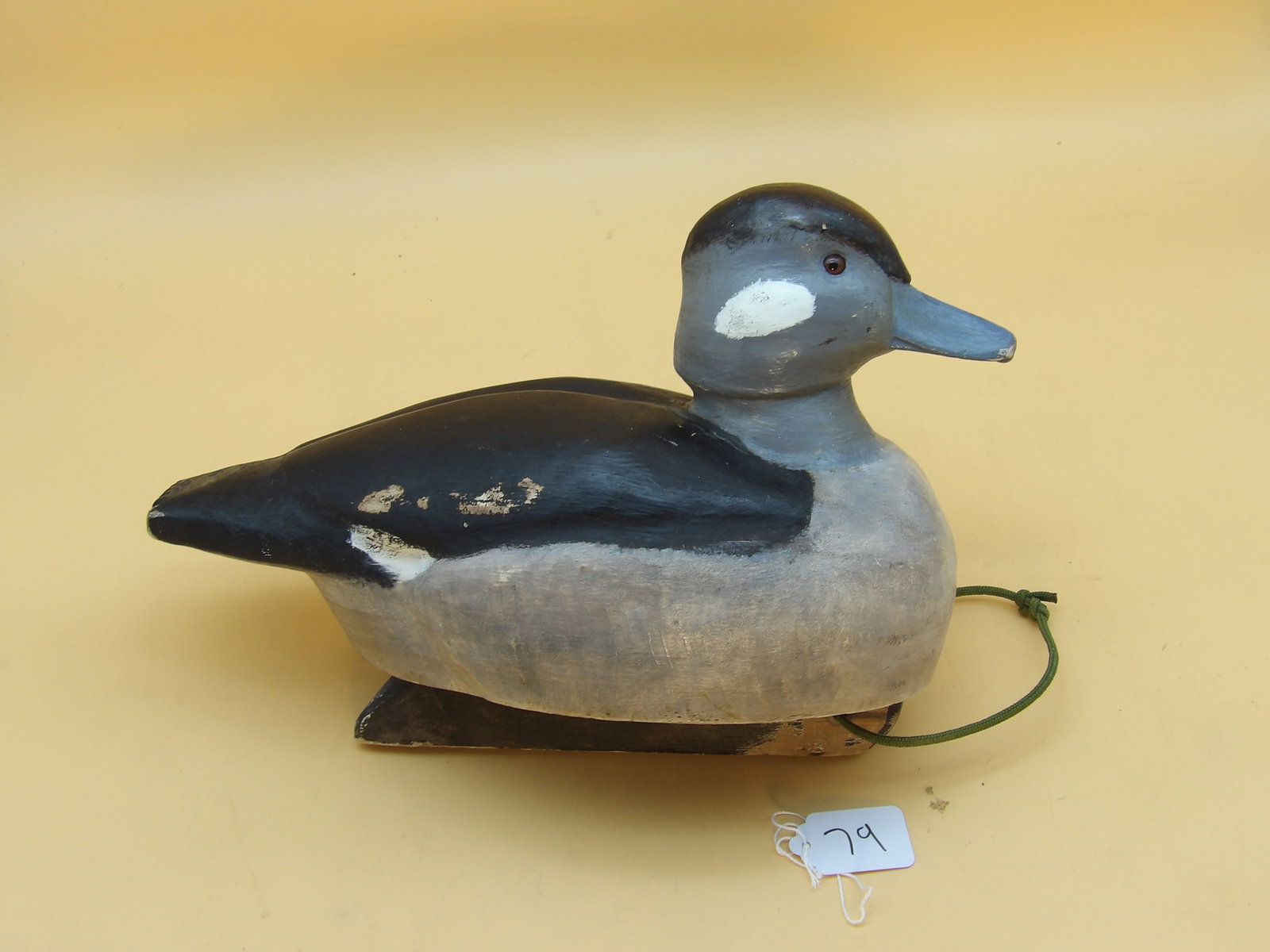 "Bufflehead Hen" Wood Carved Metzger Duck Decoy (1 of 4)